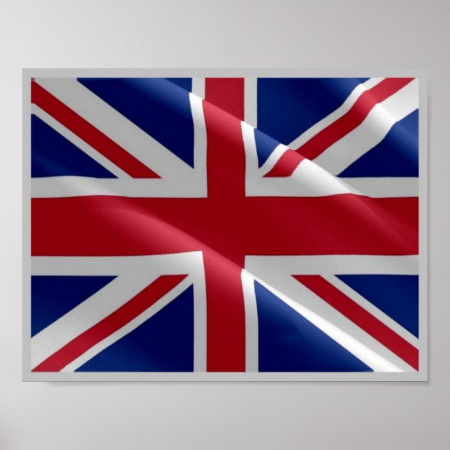 Affiche Angleterre - Drapeau au Royaume-Uni - (Devant)