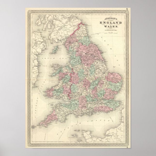 Affiche Angleterre et Pays de Galles 5 (Devant)