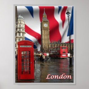 Affiche Angleterre - Londres - Big Ben -