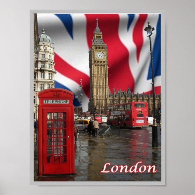 Affiche Angleterre - Londres - Big Ben - (Devant)