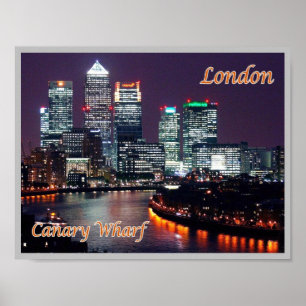 Affiche Angleterre - Londres - Canary Wharf -