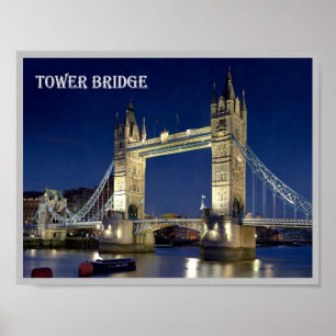Affiche Angleterre - Londres - Tower Bridge -