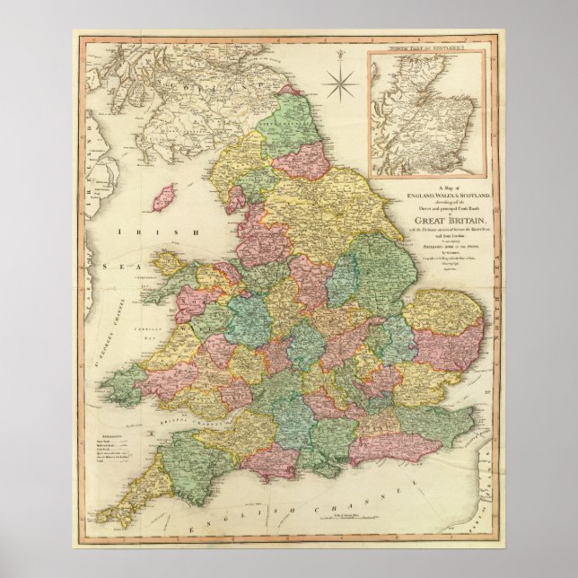 Affiche Angleterre, Pays de Galles, Ecosse (Devant)