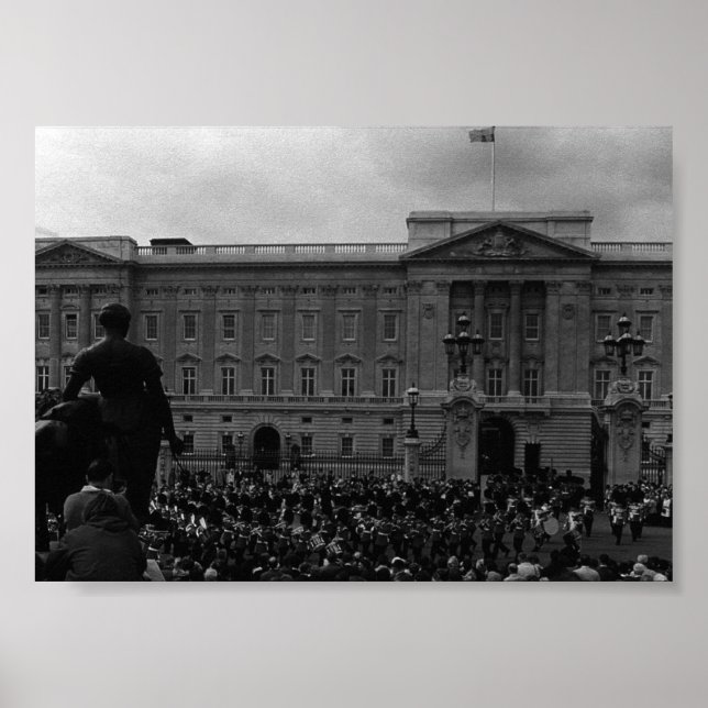 Affiche Angleterre vintage Londres Old Guard Buckingham Pa (Devant)