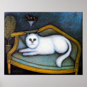 Affiche Angora cat, Morris Hirshfield