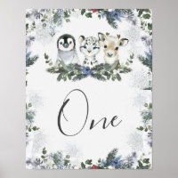 Animal arctique Onederland Anniversaire Numéro de 