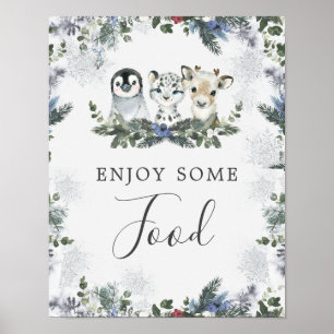 Affiche Animal de l'Arctique Hiver Onederland 1er Annivers