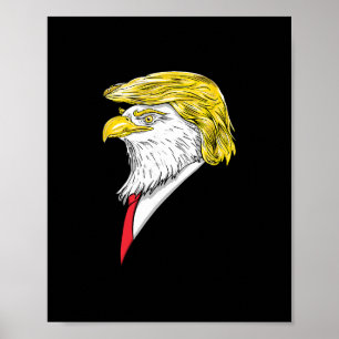 Affiche Animal spirituel Donald Trump Aigle Cheveux