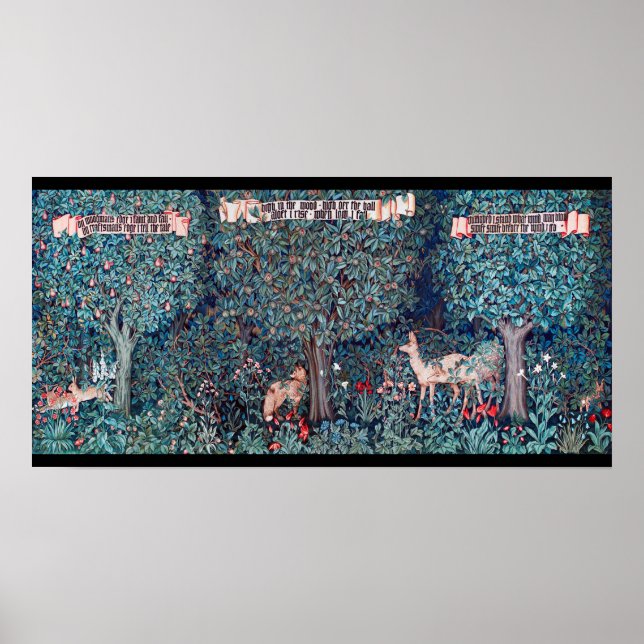 Affiche Animals dans The Forest, William Morris (Devant)