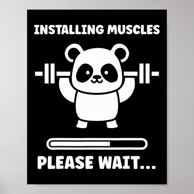 Affiche Animals Installing Muscles Fitness Bodybuilding Ko (Devant)