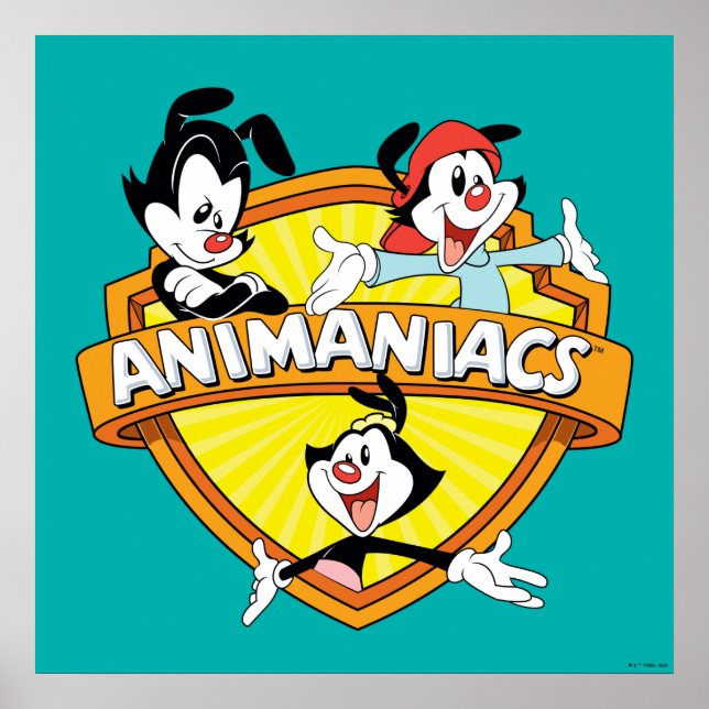 Affiche Animaniacs | Warner Brothers & Sister WB Shield (Devant)