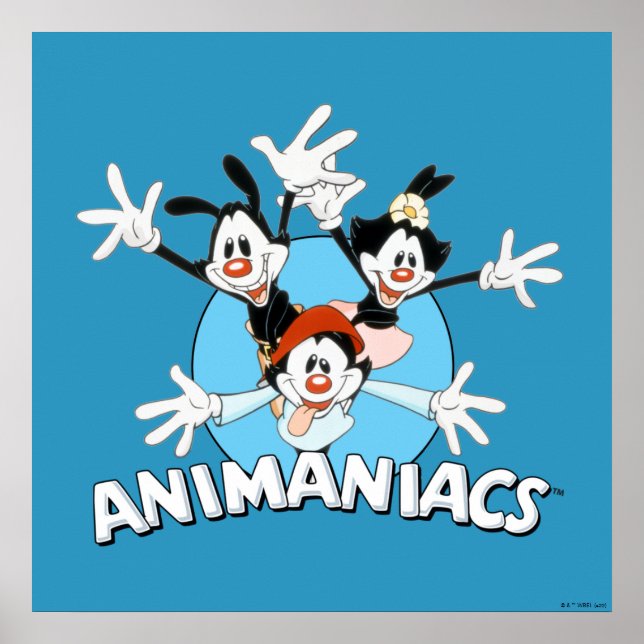 Affiche Animaniacs | Warner Siblings Armoiries grand graph (Devant)