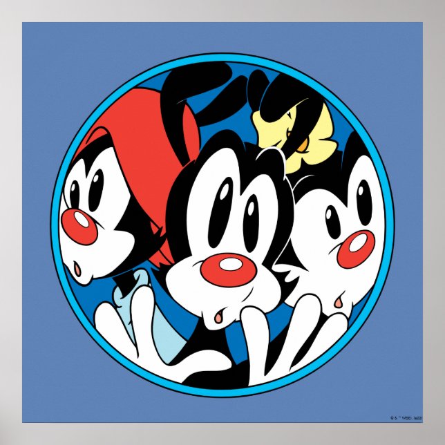 Affiche Animaniacs | Warner Siblings Circle Graphic (Devant)