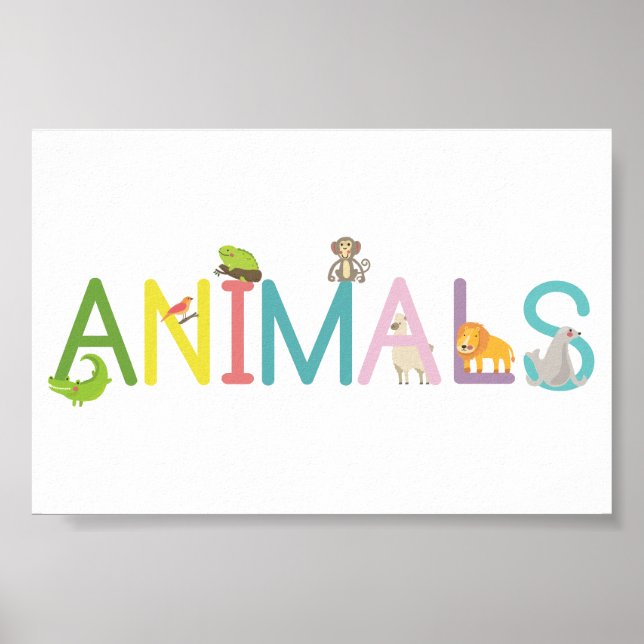 Affiche Animaux (Devant)