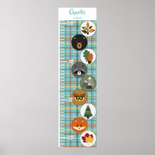 Affiche Animaux boisés mignons