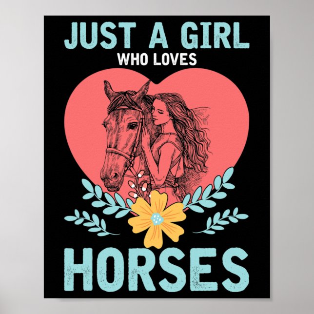 Affiche Animaux Cadeaux Cheval équitation Femmes Cheval (Devant)