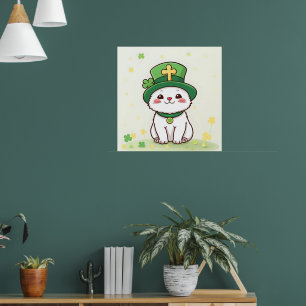 Affiche Animaux chanceux déguisés - Saint Patrick’s Day Fu