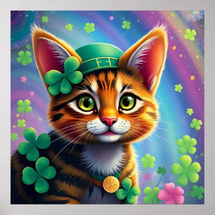 Affiche Animaux chanceux déguisés - Saint Patrick’s Day Fu