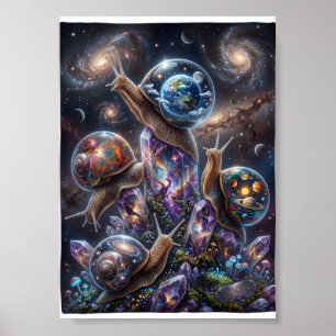 Affiche Animaux cosmiques Exploration spatiale Galaxie Ave