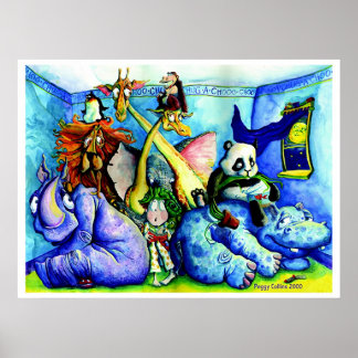 Affiche animaux dans la chambre