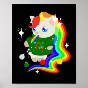 Affiche Animaux de compagnie Show Unicorn Christmas Editio