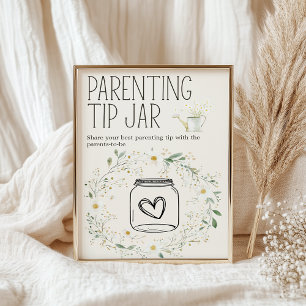 Affiche Animaux de ferme Baby shower Parentalité Astuce Ja