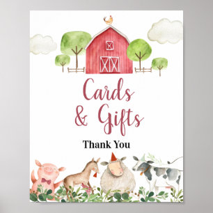 Affiche Animaux de ferme Barnyard Cartes et cadeaux