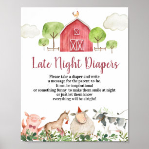 Affiche Animaux de ferme Barnyard Late Night Diapeurs