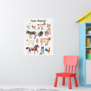 Affiche Animaux de ferme   Formation en classe
