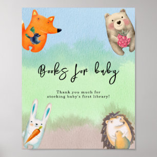 Affiche Animaux de la forêt - Livres pour bébé