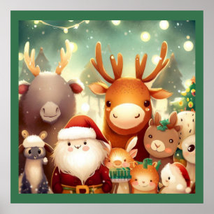 Affiche Animaux de Noël 8