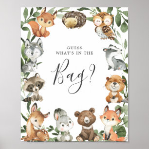 Affiche Animaux des bois Guess Baby Guess Qu'y a-t-il dans