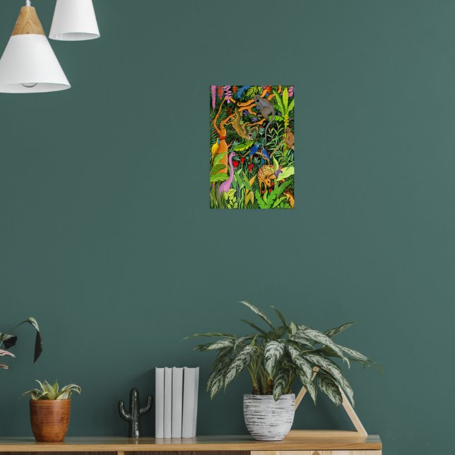 Affiche Animaux fantaisistes de la forêt art (Salon 1)