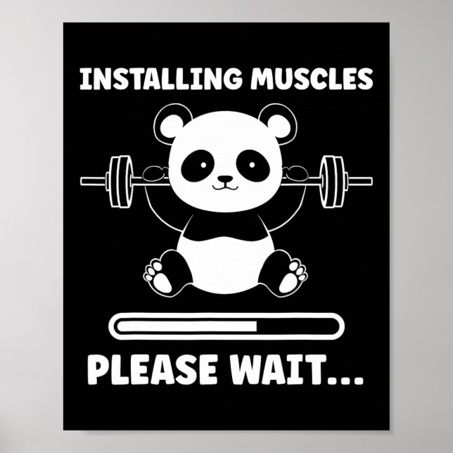 Affiche Animaux Installant Des Muscles Fitness Musculation (Devant)