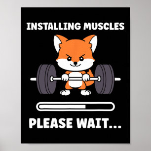 Affiche Animaux Installation Muscles Fitness Musculation C