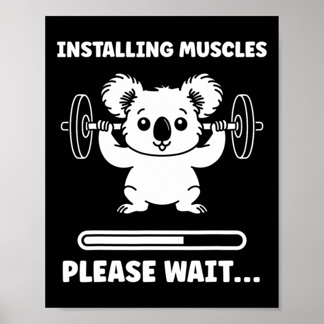 Affiche Animaux Installation Muscles Fitness Musculation K (Devant)