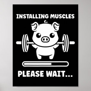 Affiche Animaux Installation Muscles Fitness Musculation P