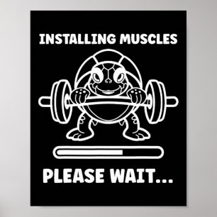 Affiche Animaux Installation Muscles Fitness Musculation T