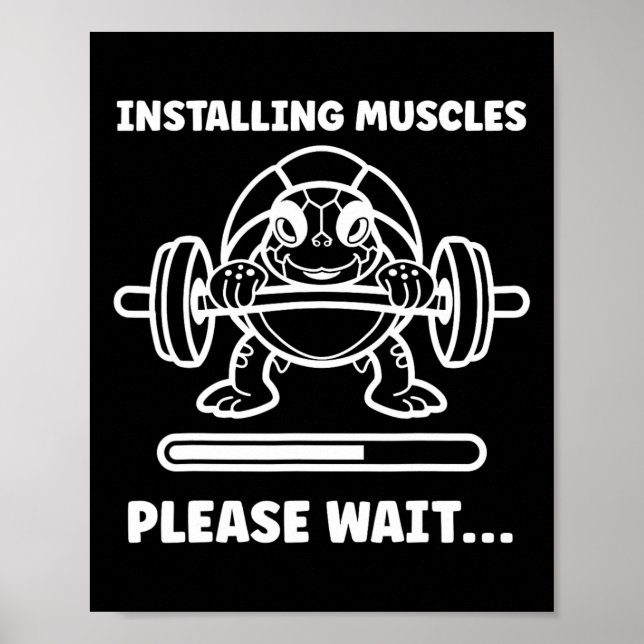 Affiche Animaux Installation Muscles Fitness Musculation T (Devant)