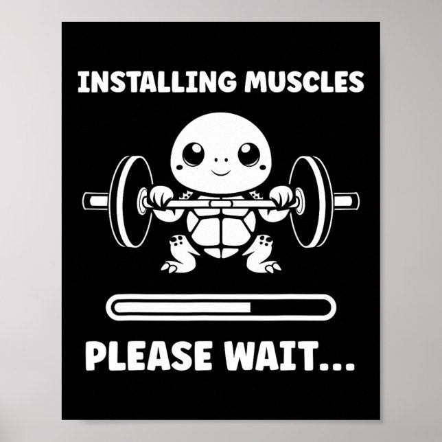 Affiche Animaux Installation Muscles Fitness Musculation T (Devant)