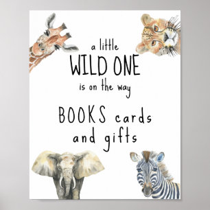 Affiche Animaux Safari - Cartes de livres et cadeaux