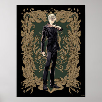 Affiche Anime Draco Malfoy Cadre Ornate