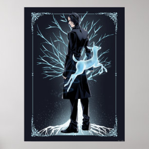 Affiche Anime du Patronus de Biche de Severus Snape