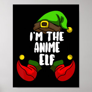Affiche Anime Elf Matching Family Group Christmas Party Pa