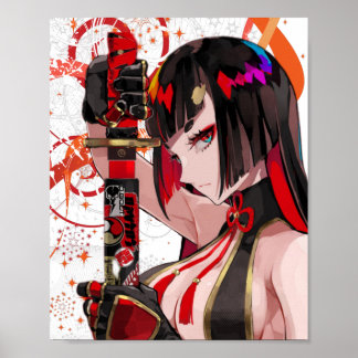 Affiche Anime fille Samurai
