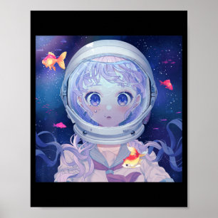 Affiche Anime Girl Kawaii esthétique japonaise Otaku