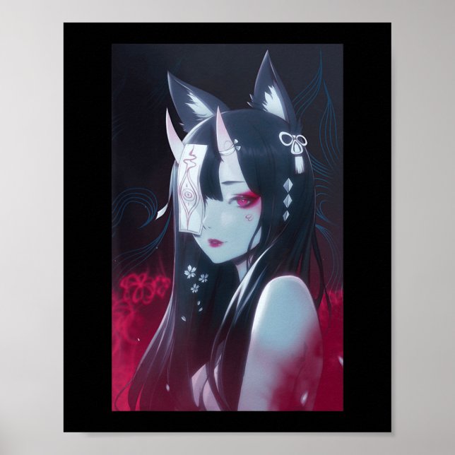 Affiche Anime Girl Kawaii Waifu esthétique japonaise Manga (Devant)