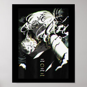 Affiche Anime Girl Waifu esthétique japonaise Otaku