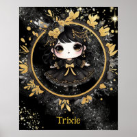 AFFICHE | Anime Girls Goth Cute Custom Kawaii
