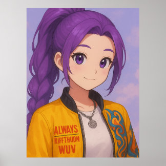 Affiche Anime K-Pop Idol Group | Original Manga-Style Pop 